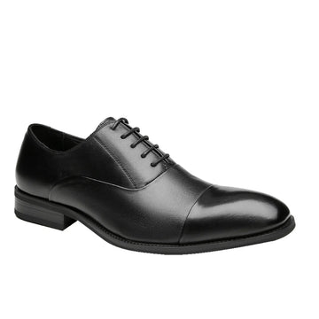 Classic Leather Shoes. - Black