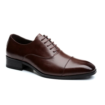 Classic Leather Shoes. - Black