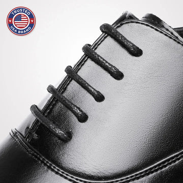 Classic Leather Shoes. - Black