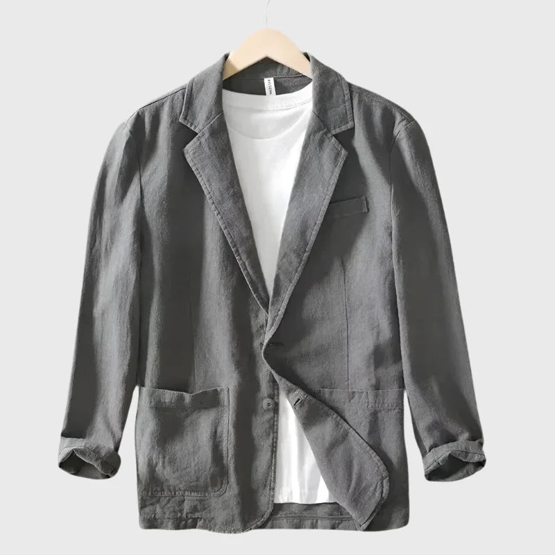 Classic Tailored Blazer - Gray