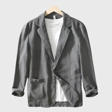 Classic Tailored Blazer - Gray