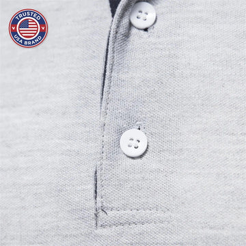 Women's cotton button-front winter collared blouse with giraffe embroidery - Dark Blue