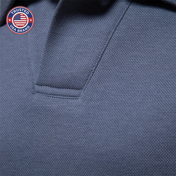 Women's knit button-front winter collared blouse - Beige