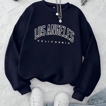 Women's crewneck winter Christmas sweater in Grey