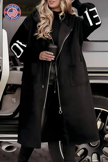 Women's hooded elegant winter long coat