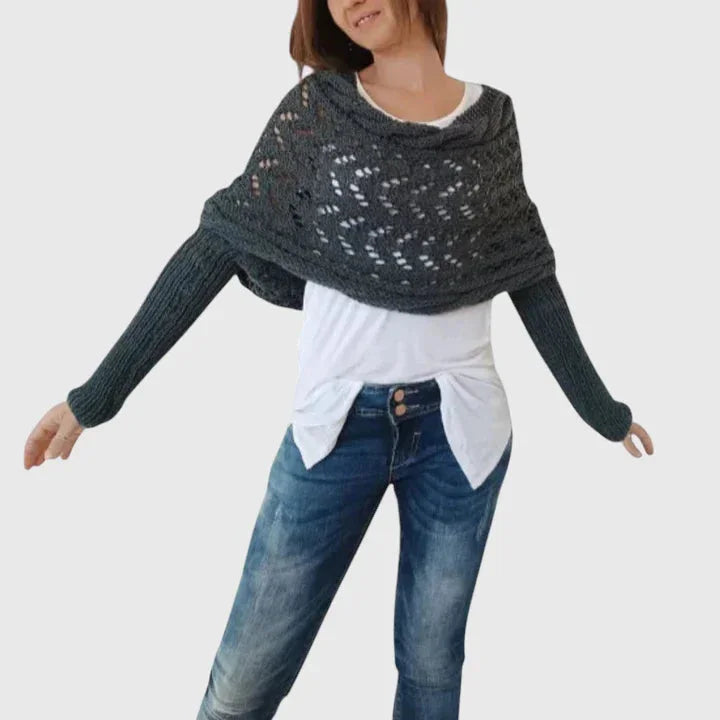 Elegant Scarf - Gray Green
