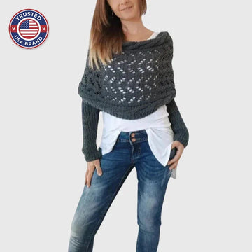 Elegant Scarf - Gray Green