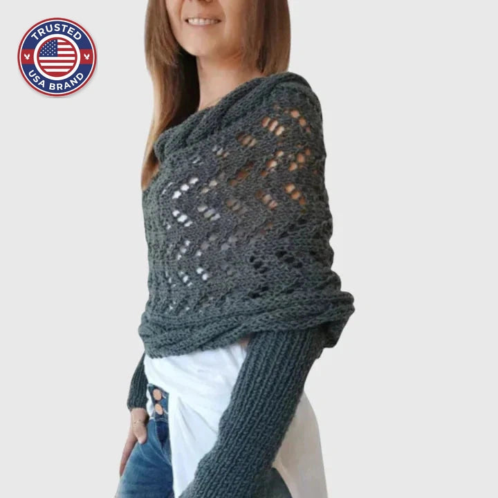 Elegant Scarf - Gray Green