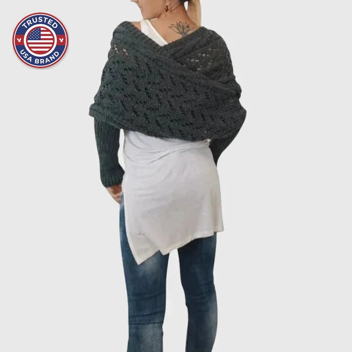 Elegant Scarf - Gray Green