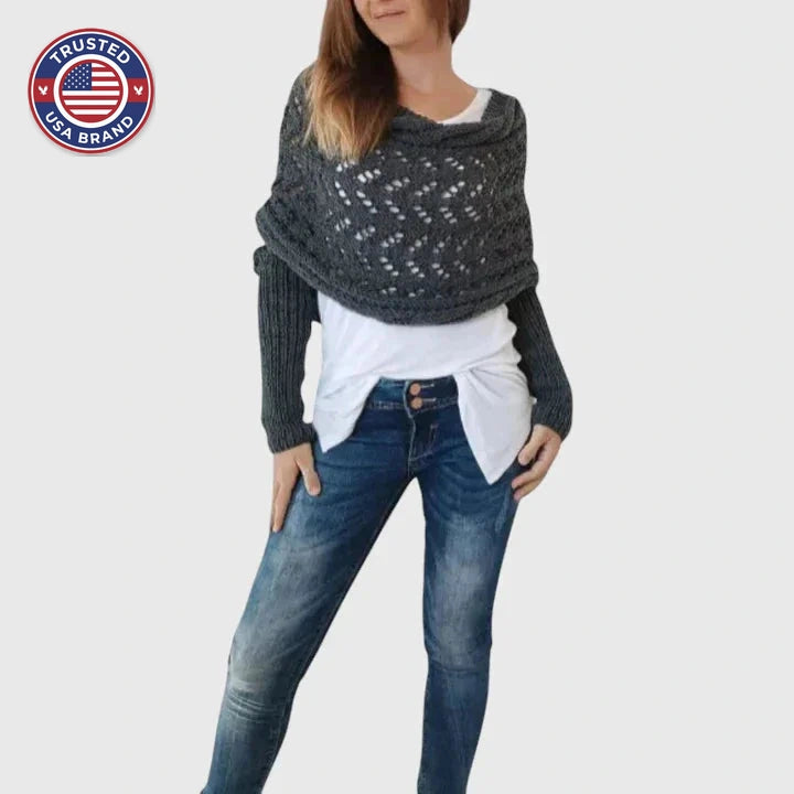 Elegant Scarf - Gray Green