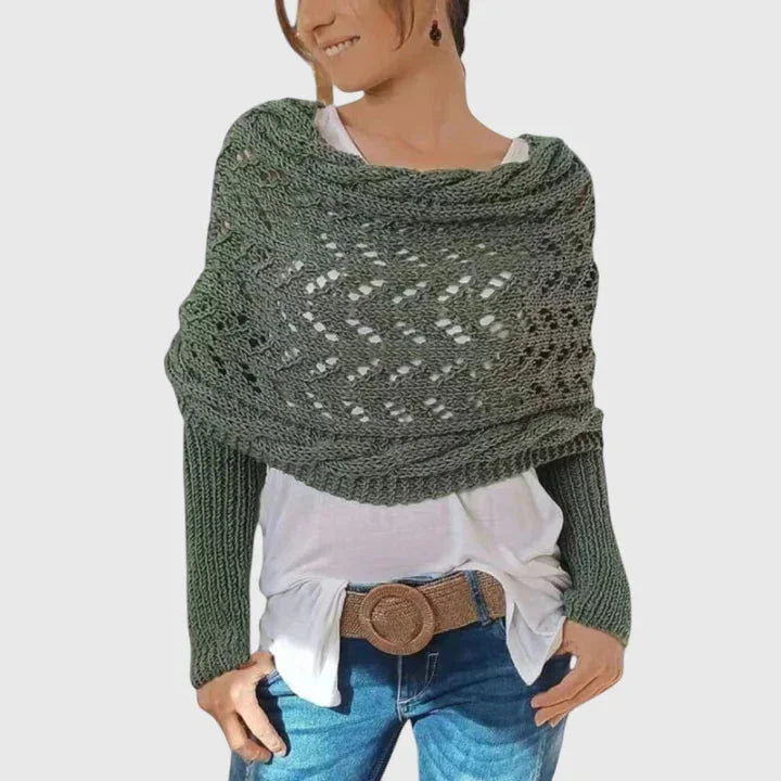 Elegant Scarf - Gray Green