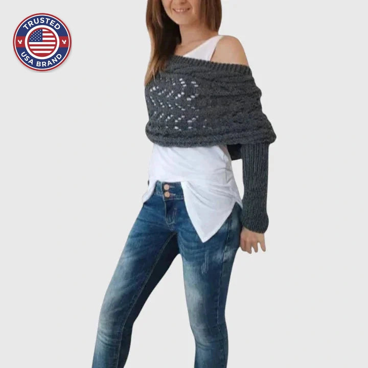 Elegant Scarf - Gray Green