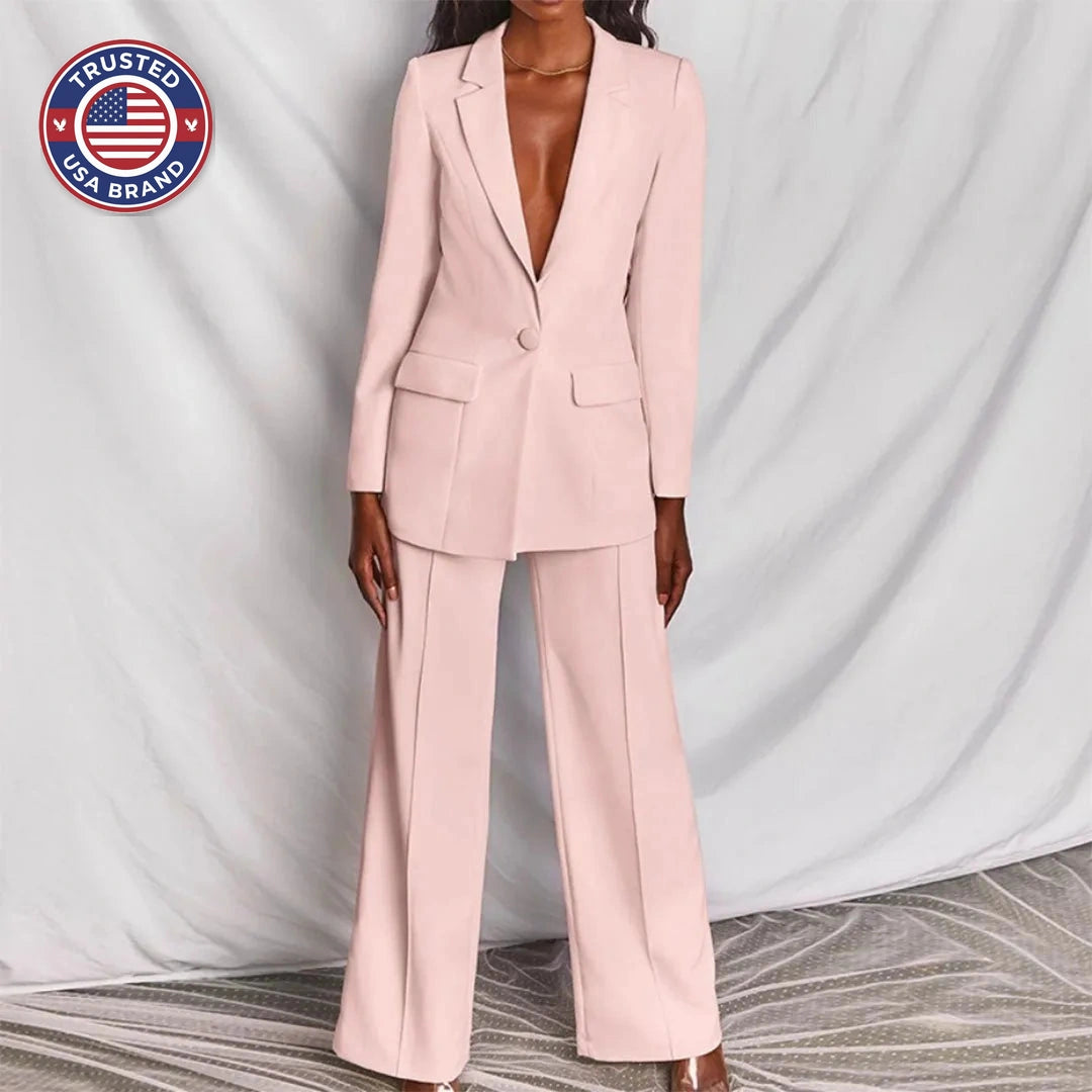 Chic Winter Blazer & Trousers Set