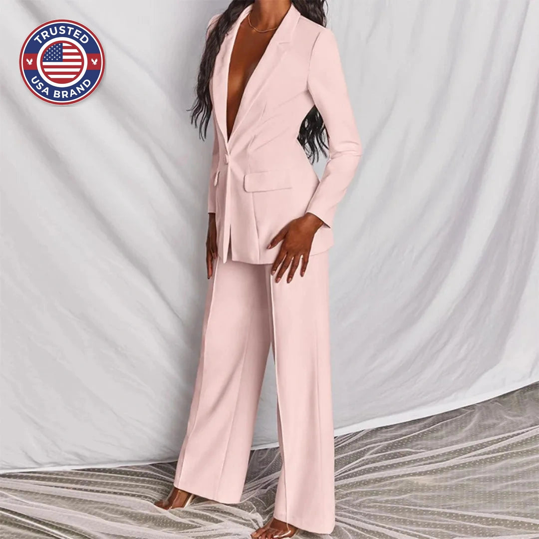 Chic Winter Blazer & Trousers Set