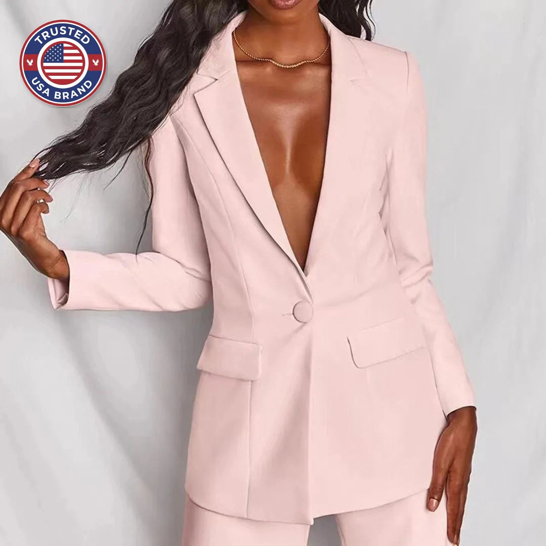 Chic Winter Blazer & Trousers Set