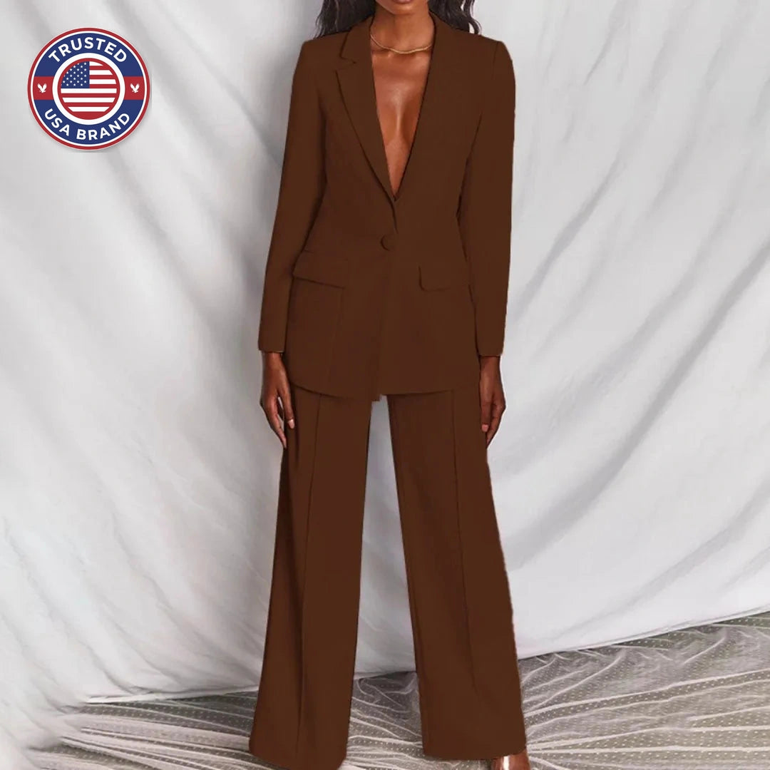 Chic Winter Blazer & Trousers Set
