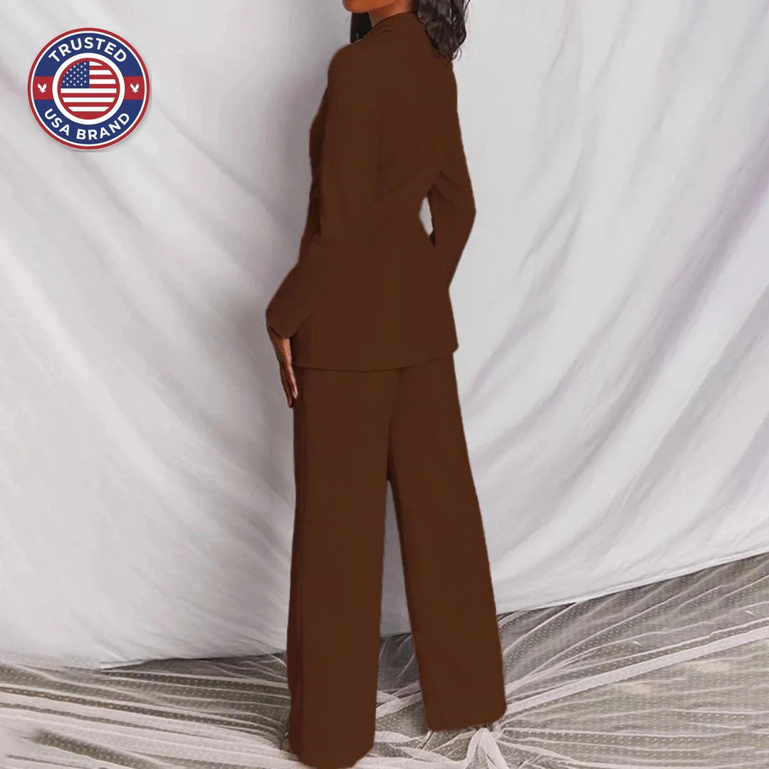 Chic Winter Blazer & Trousers Set