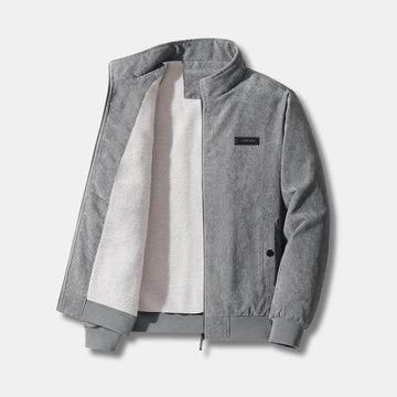 Corduroy Winter Jacket with Warm Sherpa Lining