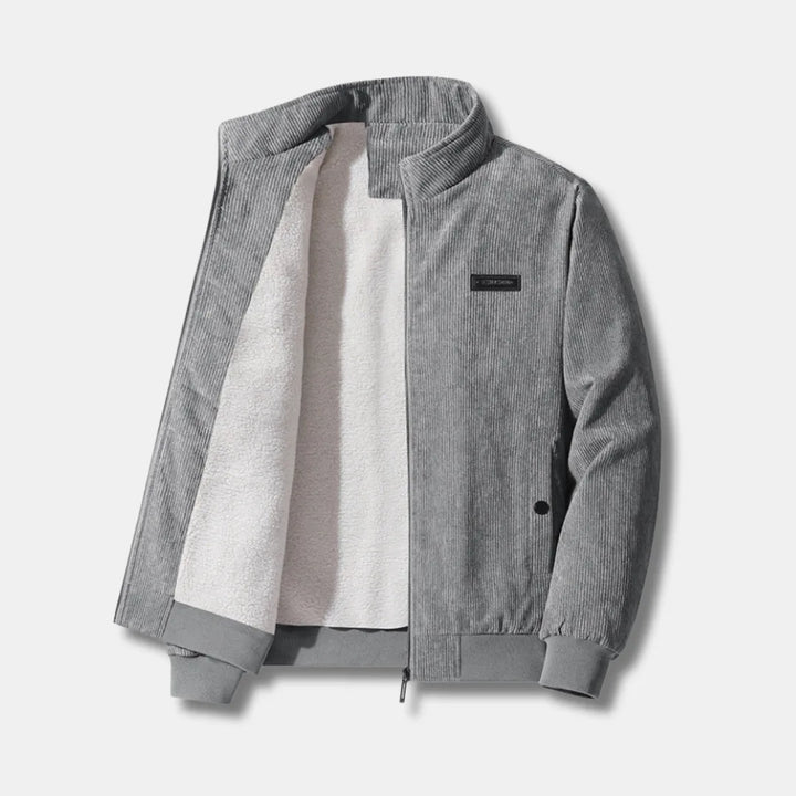 Corduroy Winter Jacket with Warm Sherpa Lining