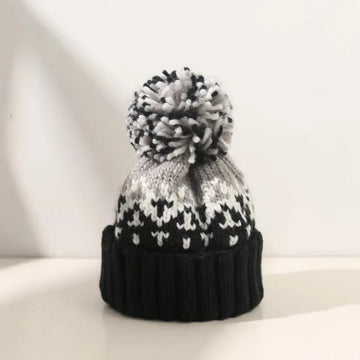 Cozy Snowflake Pom Winter Beanie