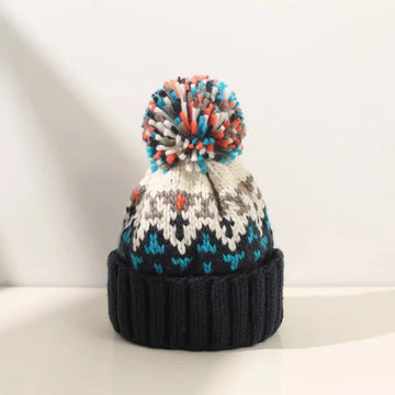 Cozy Snowflake Pom Winter Beanie