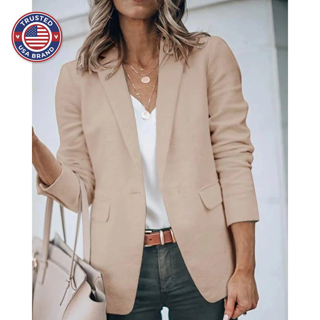 Dames Winter Blazer met Getailleerde Pasvorm