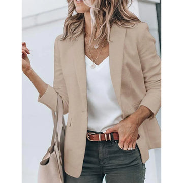 Dames Winter Blazer met Getailleerde Pasvorm