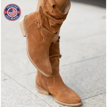 Elegant Ankle Winter Boots with Zipper Closure