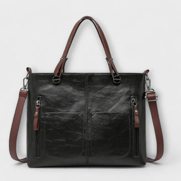 Elegant Leather Bag - Brown