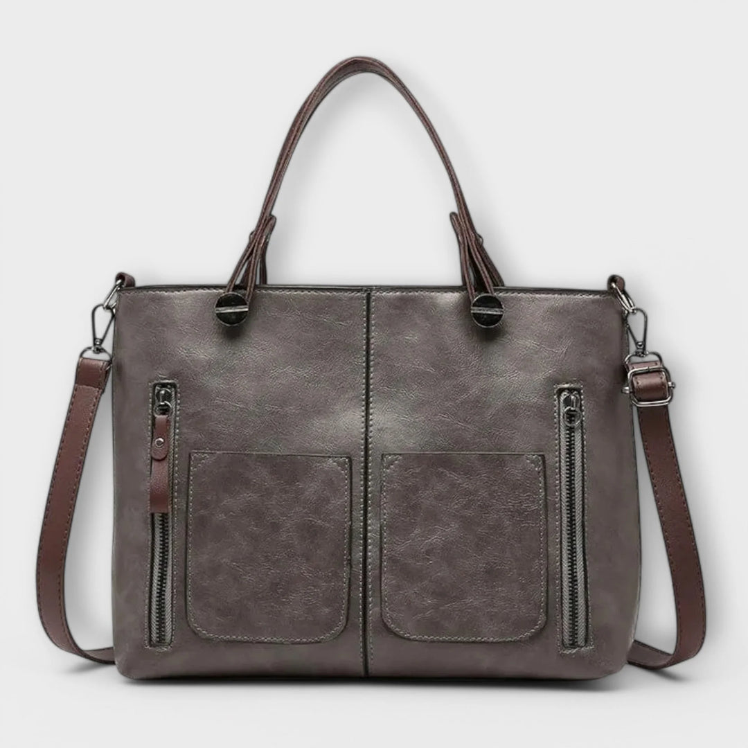 Elegant Leather Bag - Brown