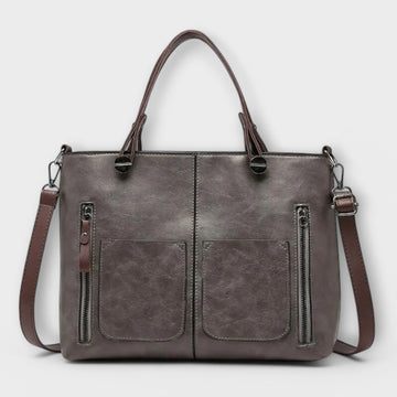 Elegant Leather Bag - Brown