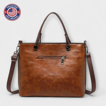 Elegant Leather Bag - Brown
