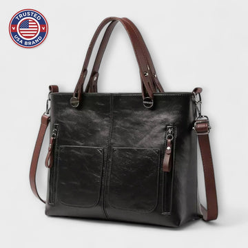 Elegant Leather Bag - Brown