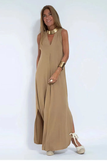 Elegant Long Winter Dress with Coordinated Cardigan