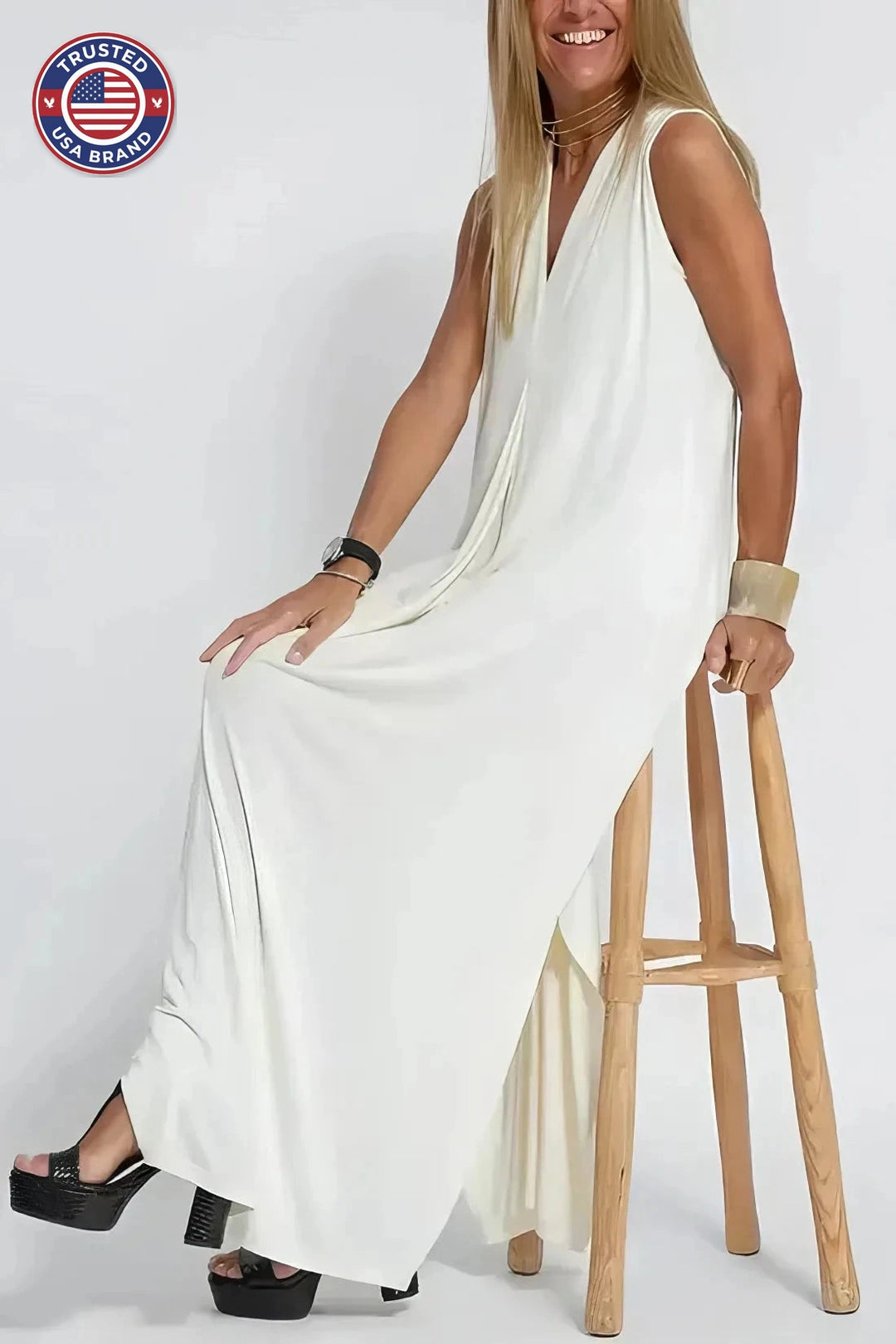 Elegant Long Winter Dress with Coordinated Cardigan