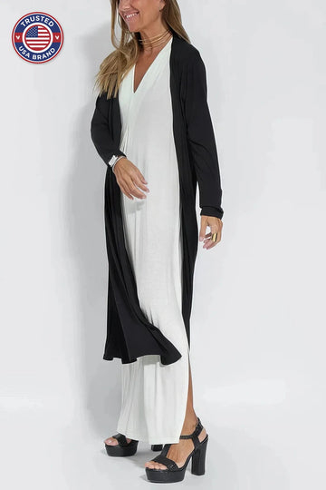 Elegant Long Winter Dress with Coordinated Cardigan
