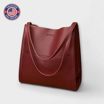 Handmade Leather Bag - Red