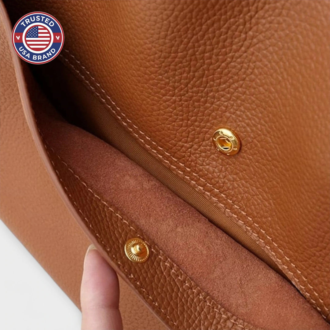Handmade Leather Bag - Red