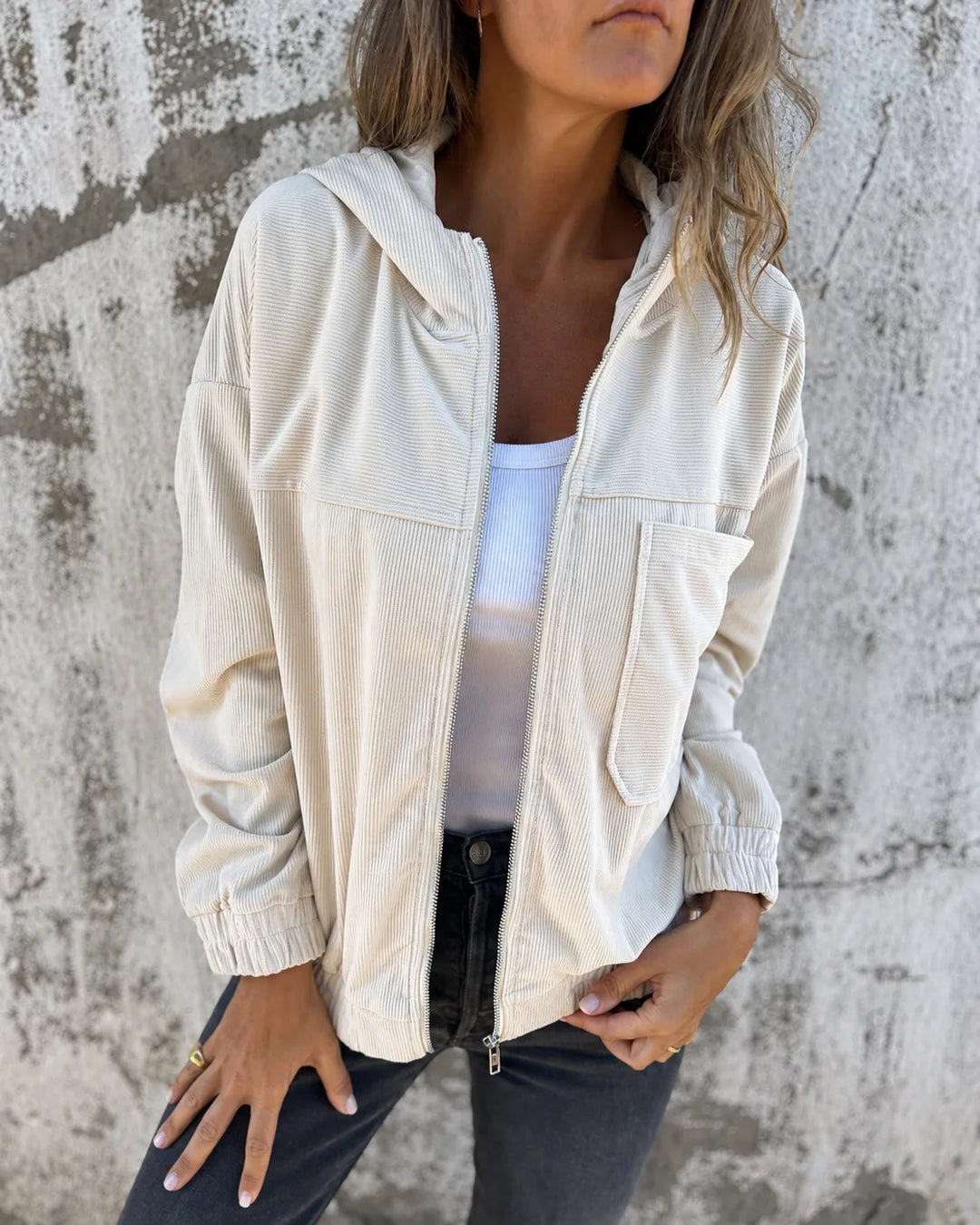 Hooded Zip Winter Jacket