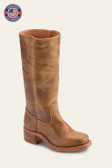 Knee-High Winter Boots with Slim Fit and Structured Sole