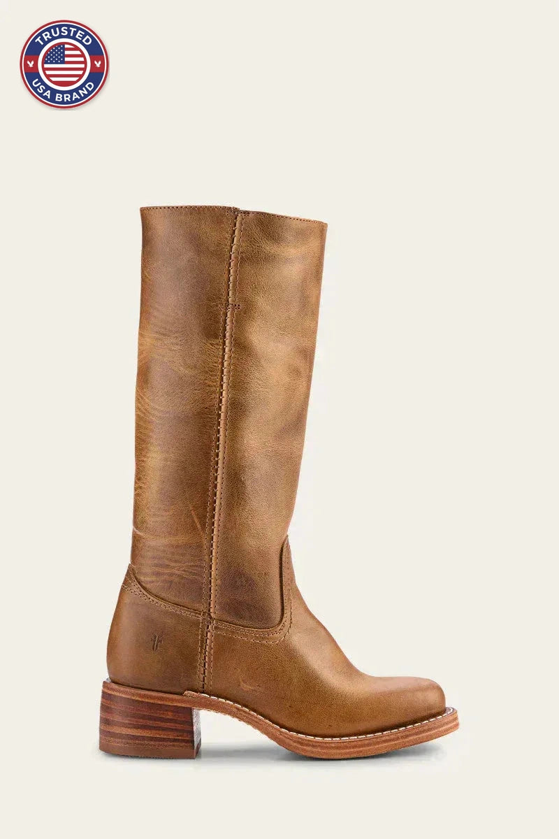 Knee-High Winter Boots with Slim Fit and Structured Sole