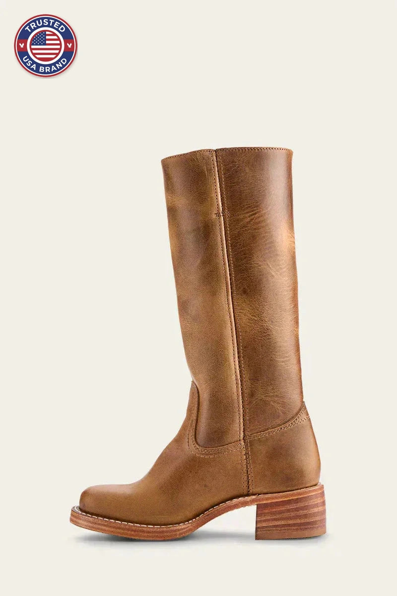 Knee-High Winter Boots with Slim Fit and Structured Sole