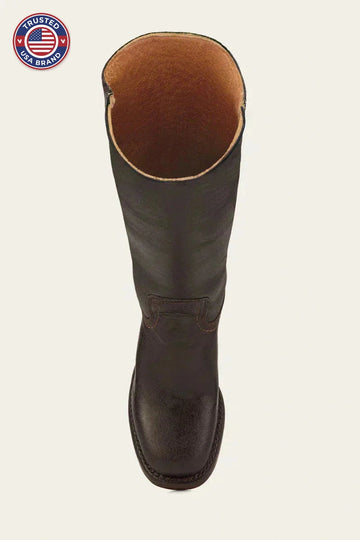 Knee-High Winter Boots with Slim Fit and Structured Sole