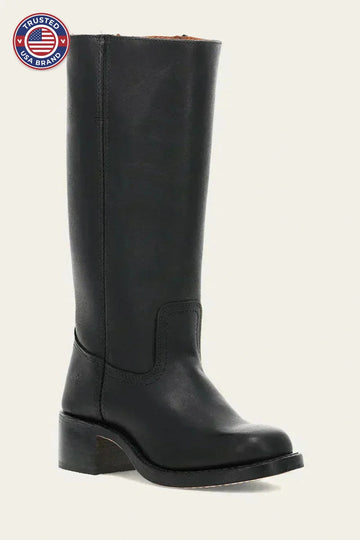 Knee-High Winter Boots with Slim Fit and Structured Sole