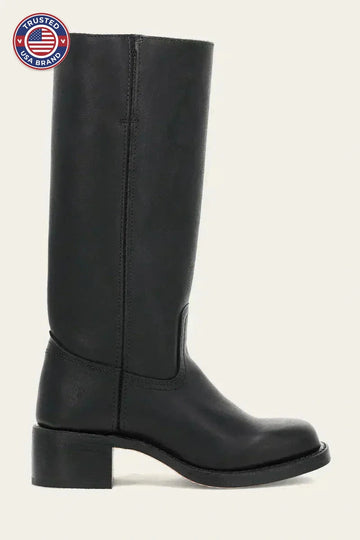 Knee-High Winter Boots with Slim Fit and Structured Sole