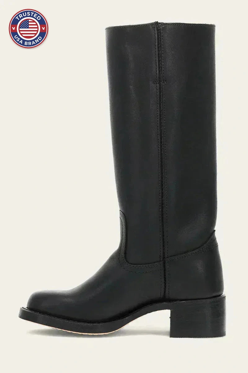 Knee-High Winter Boots with Slim Fit and Structured Sole