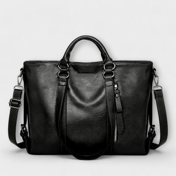 Large Leather Bag - Brown