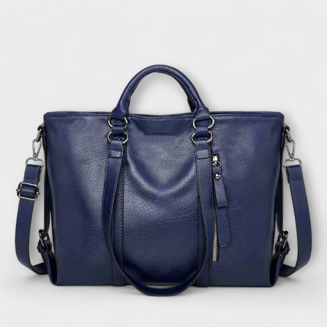 Large Leather Bag - Brown
