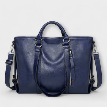 Large Leather Bag - Brown