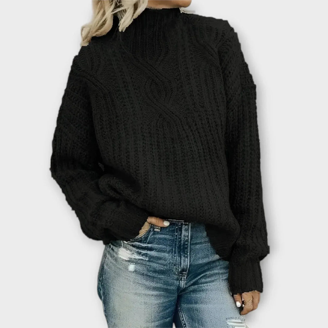 Modern High-Neck Winter Sweater